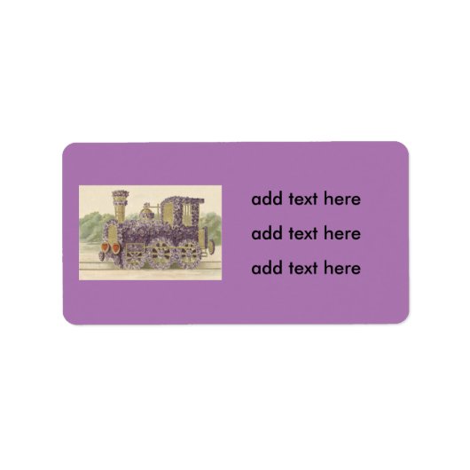 トレインフラワーデイジーハート ラベル (正面)