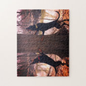 トレインブラック&タンが川に注ぐ ジグソーパズル (縦)