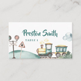 トレインボーイ2nd誕生日座席表テーマ プレイスカード