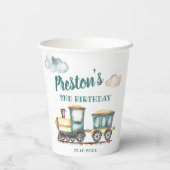 トレインボーイ2nd誕生日紙カップテーマ 紙コップ (裏面)