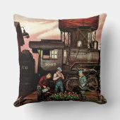 トレインヤードフラワーガーデンバイステヴァンドハノス クッション (裏面)