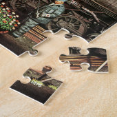 トレインヤードフラワーガーデンバイステヴァンドハノス ジグソーパズル (側面)