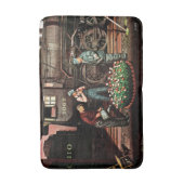 トレインヤードフラワーガーデンバイステヴァンドハノス バスマット (正面縦)