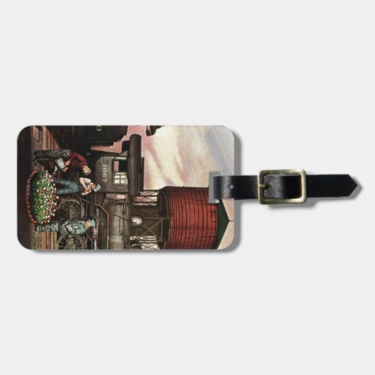 トレインヤードフラワーガーデンバイステヴァンドハノス ラゲッジタグ (正面横)