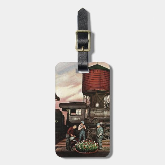 トレインヤードフラワーガーデンバイステヴァンドハノス ラゲッジタグ (正面縦)