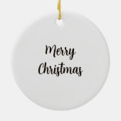 トレインラバーのクリスマスギフト オーナメント (裏面)