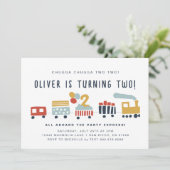 トレイン招待状 • チュッガ チュッガ ツー ツー • 2歳 招待状 (スタンド正面)