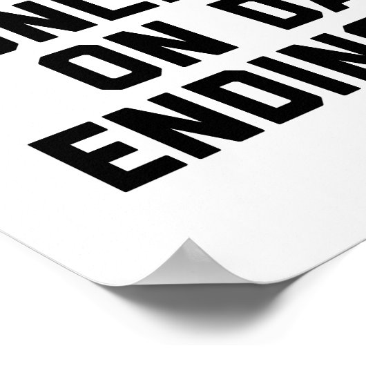 トレイン日エンディングYジム引用文 ポスター (角)