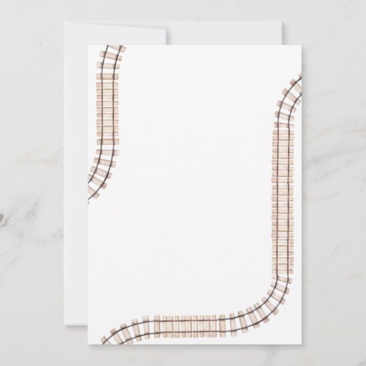 トレイン第2の誕生日招待状ボーイチャッガツーパーティー 招待状 (裏面)