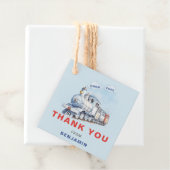 トレイン誕生日スクエアサンキューラベルチュガチュガ フェイバータグ (インサイチュ)