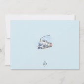 トレイン誕生日フォト招待状チャガチャガテーマ 招待状 (裏面)