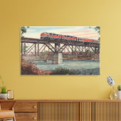 トレイン・ザ・チッペカヌー キャンバスプリント (インサイチュ (リビング))