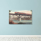 トレイン・ザ・チッペカヌー キャンバスプリント (インサイチュ (ウッドフロア))