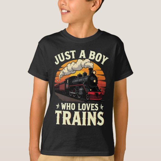 トレイン ヴィンテージ トレイン ラバー ボーイ Tシャツ (正面)