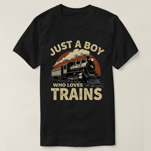 トレイン ヴィンテージ トレイン ラバー ボーイ Tシャツ (デザイン正面)