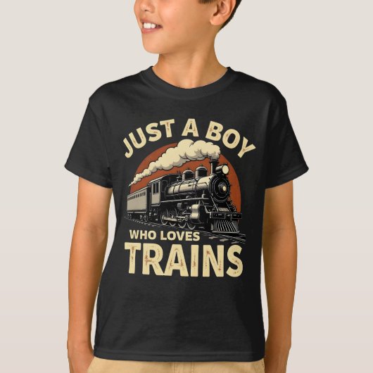 トレイン ヴィンテージ トレイン ラバー ボーイ Tシャツ (正面)