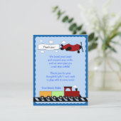 トレイン&飛行機フラットサンキューカード4x5 サンキューカード (スタンド正面)