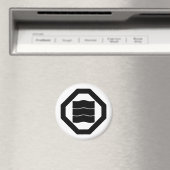トレイ上の3つのための波型の漢字キャラクター マグネット (インサイチュ (食洗機))