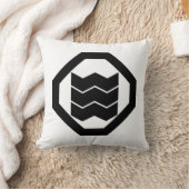 トレイ上の3つのための縮み漢字 クッション (ブランケット)