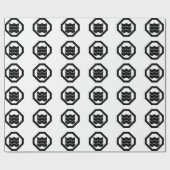 トレイ上の3つのための縮み漢字 ラッピングペーパー (フラット)