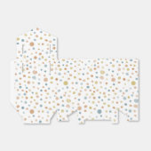 トレイ紙吹雪水色ドット優先ボックス フェイバーボックス (折り畳みなし)