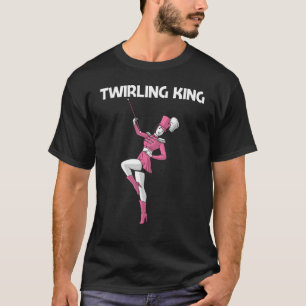 トレカッコいいリングボーイズ男性へパパバトントワリング小枝 Tシャツ