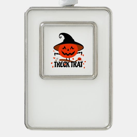 トレクトラットカボチャ シルバープレートフレームオーナメント (正面)