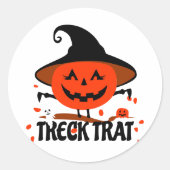 トレクトラットカボチャ ラウンドシール (正面)