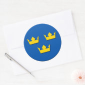 トレクローネスウェーデンステッカー ラウンドシール (封筒)