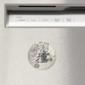 トレジャーアイランドスカル&ボーンズパイレーツ冷蔵庫用マグネット マグネット (インサイチュ (食洗機))