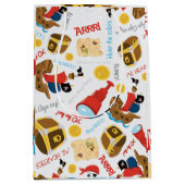 トレジャーアイランドパーティー海賊中抱き枕 ミディアムペーパーバッグ (正面)