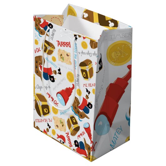 トレジャーアイランドパーティー海賊中抱き枕 ミディアムペーパーバッグ (裏面アングル)