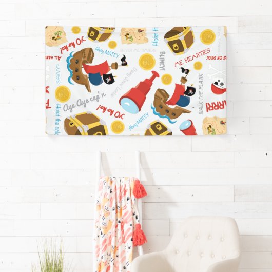 トレジャーアイランドパーティー海賊旗 横断幕 (インサイチュ)