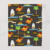 トレジャーアイランドパームツリーパイレーツ国旗の襲撃 チラシ (裏面)