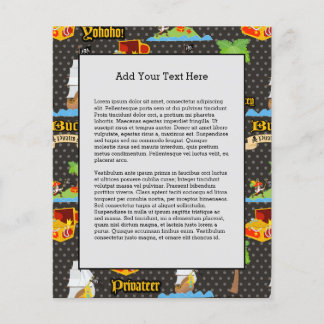 トレジャーアイランドパームツリーパイレーツ国旗の襲撃 チラシ