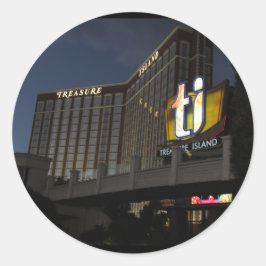 トレジャーアイランドラスベガスステッカー ラウンドシール