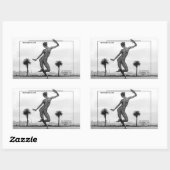 トレジャーアイランド&ザ踊り女子 長方形シール (シート)