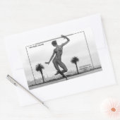 トレジャーアイランド&ザ踊り女子 長方形シール (封筒)