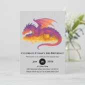 トレジャーガードドラゴン誕生日 招待状 (スタンド正面)