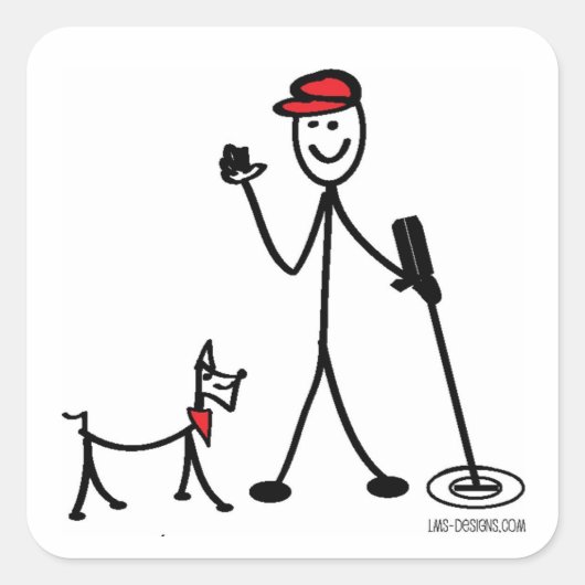 トレジャーハンターステッカー スクエアシール (正面)