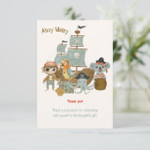 トレジャーハンターズパイレーツ誕生日 サンキューカード (スタンド正面)