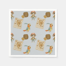 トレジャーハンターズパイレーツ誕生日 スタンダードカクテルナプキン