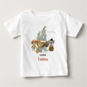トレジャーハンターズパイレーツ誕生日 ベビーTシャツ (正面)