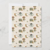 トレジャーハンターズパイレーツ誕生日 招待状 (裏面)