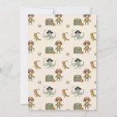 トレジャーハンターズパイレートフォト誕生日 招待状 (裏面)