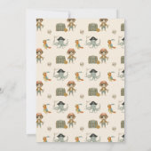 トレジャーハンターズパイレートフォト誕生日 招待状 (裏面)