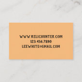 トレジャーハンターメタルの遺跡のロックを検出 名刺 (裏面)