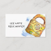 トレジャーハンターメタルの遺跡のロックを検出 名刺 (正面)