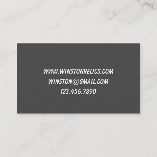 トレジャーハンターメタル検出軍隊遺物 名刺 (裏面)