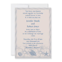 トレジャーバイザシー結婚式招待状